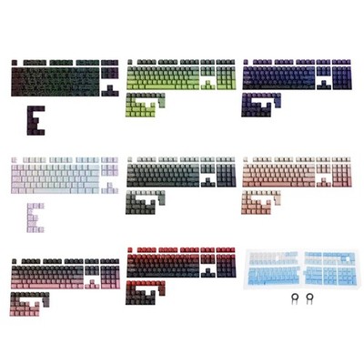 OEM PBT Keycaps Contouring Lines Side Printing Keycap For Mechanical Keyboards