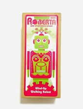 Roberta Wind Up Tin Mechanical Woman Robot By Schylling 2013