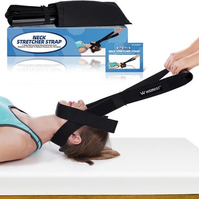 WIDREST Neck Stretcher Strap, Spine Chiropractic Decompression Tool with Chin...
