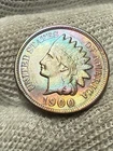 1900 Indian Head Cent Penny AU+ High Grade Toned Gem