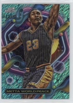 2023 Topps Cosmic Chrome Aqua Equinox Refractor /149 Metta World Peace #52 07mp