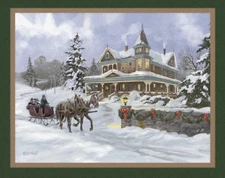 MDG - Christmas Day 🎄 Quilting And Crafting Fabric Panel With Horse 