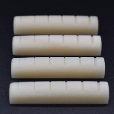 Unbleached Bone Guitar Nuts 43mm 1 11/16" Neck Slot 4 Pack Vintage Style