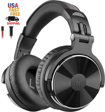 Wired over Ear Headphones Hi-Res Studio Monitor & Mixing DJ Stereo Headsets with