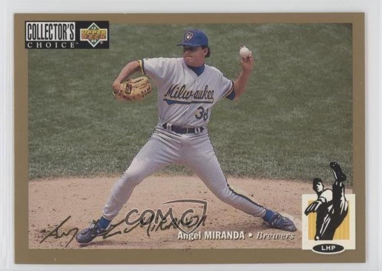 1994 Upper Deck Collector's Choice Gold Foil Signature Angel Miranda #207 0k8b