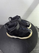 Air Jordan Baby Black White 6 Rings 323420-016 Toddler Sneaker Shoes Size 8C