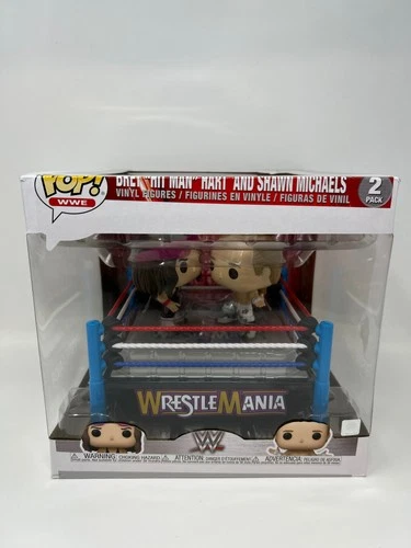 Funko Pop! Moments: WWE - Bret Hit Man Hart and Shawn Michaels DAMAGED BOX