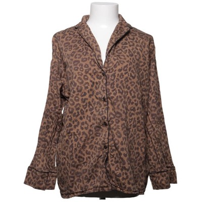 Zara Home, Pyjamahemd, Größe: L, Braun, Baumwolle, Leopard, Damen #Gry