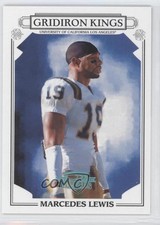 2007 Donruss Threads College Gridiron Kings Platinum 5/25 Marcedes Lewis 9ap