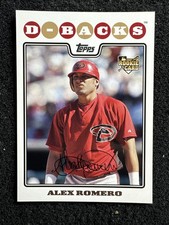 ALEX ROMERO #538 2008 Topps Baseball Rookie Card QTY Arizona Diamondbacks