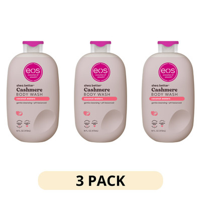 3 Pack Coconut Waters Body Wash Hydrating Shower Gel 16 oz