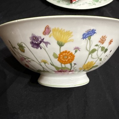 Vintage 1974 Denby Fine China Made In Portugal Wonderland Serving Bowl Footed