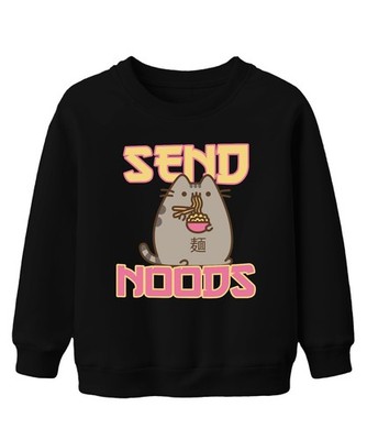 SEND NOODS Cat Noodles Ramen Kawaii Funny Gift Cute Girlfriend Unisex Kids 