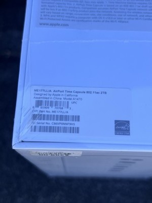 NEW Apple AirPort Time Capsule 2TB External Hard Drive A1470