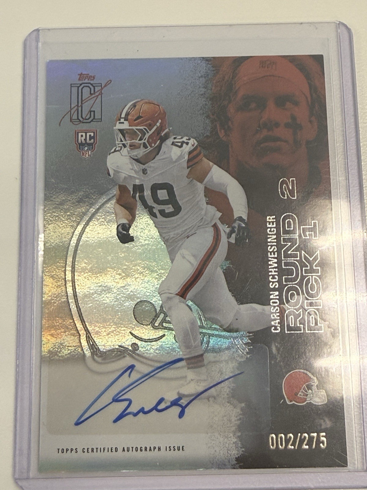 Topps 2025 Signature Class Carson Schwesinger Browns Rookie Auto /275 🏈 🏈