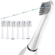 6 Pack Flossing Toothbrush Heads Replacement for Waterpik Sonic Fusion SF-01 SF-