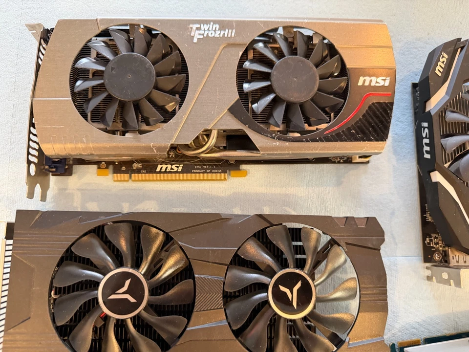 Lot of 6 older GPU graphics cards - As Is - Image 2 of 4