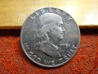 1951-D United States 90% Silver Franklin Half Dollar 50c Toning - No Reserve