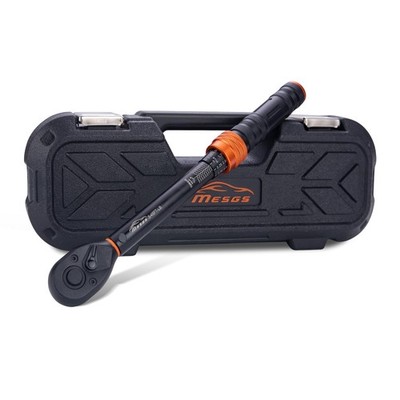 MESGS 3/8-Inch Drive Torque Wrench, 5-45 Ft-Lb (6.8-61 Nm), 3% Accuracy, 72-T...
