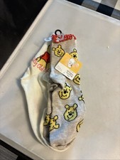 Disney Winnie the Pooh Women's Mid-Crew Socks, 2-Pack New