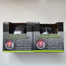 2 Fake Security Camera With Red Light  Wall Screws Battery Operated