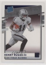 2020 Chronicles Clearly Donruss Rated Rookie Blue 33/99 Henry Ruggs III s3g