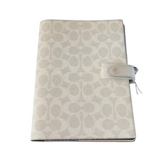 Coach Notebook In Signature Canvas white / Chalk