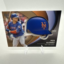 2022 Topps Commemorative Pete Alonso Gold 44/75 Batting Helmet Relics #BHPA