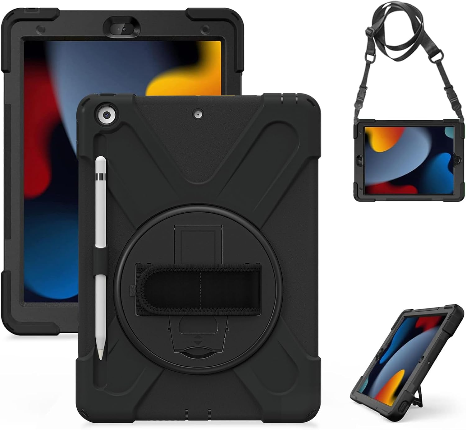 Gerutek for Ipad 9Th/8Th/7Th Generation Case Shockproof, Ipad 10.2 Case Shockpro