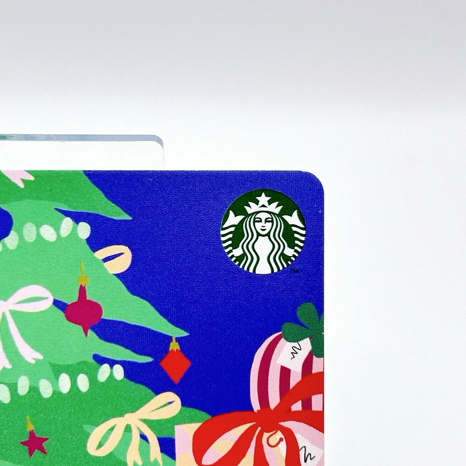 Starbucks Coffee Congratulations Tree 2024 design Card Japan F/S Standard size - Image 3 of 4