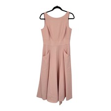 Eliza J Dress Bateau neck fit & flare pink size 6