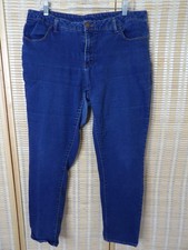 Women's Faded Glory Stretch 4-Pocket Design Denim Size 18 Straight Leg