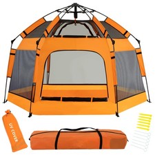 Baby Pop Up Playpen with Canopy, 2024 Newest Pop Up Baby Pop Up Tent with Safety