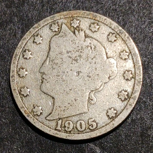 Photo of a 1905-P Liberty Nickel from an eBay listing that sold on Jul 21, 2026