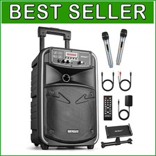 Versatile Bluetooth PA Speaker System with Wireless Mic for Outdoor Performances