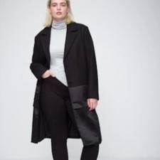 Universal Standard Wool Satin Coat Nwot 18/20