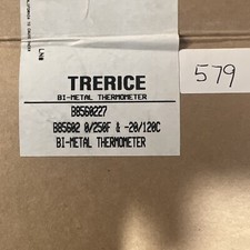 TRERICE ADJUSTABLE ANGLE BIMETAL THERMOMETER 52-2784 5" DIAL, NEW