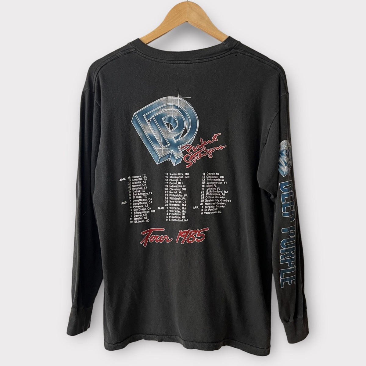 【激レア★ヴィンテージ】ディープパープルEUROPE1985 Tシャツ MJ29 1985 Deep Purple Vintage Tour Band Rock Tee Shirt 80s 1980s | eBay