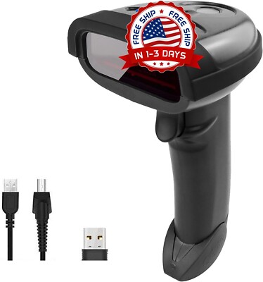 Lector De Codigo De Barras Inalambrico Punto De Venta POS Laser Inventario USB