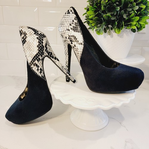 KARDASHIAN KOLLECTION Sexy Snake Print Pumps Stiletto Heels Women's Size 5.5