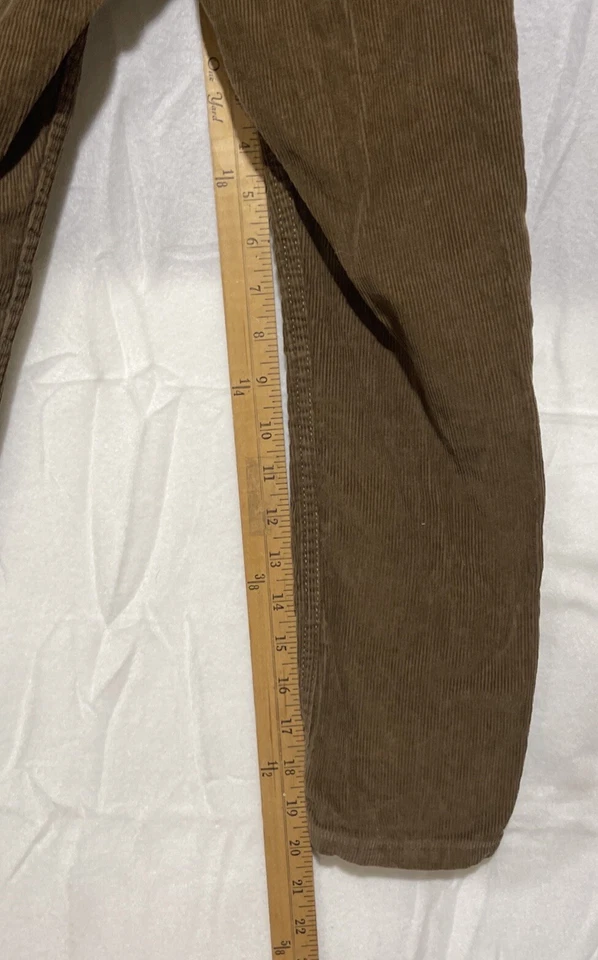 Pantalones de pana Lands End elásticos cintura ajustable para niños talla 7 marrón Foto 4 de 4