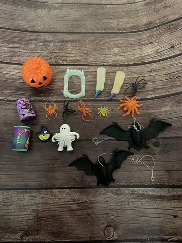 Diverses Halloween Kinder Leckerli Set Spinne Ring Fledermaus Finger Geist Kürbis