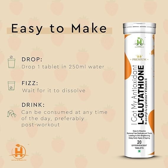 Healthy Nutrition - Just for the Health of it L-Glutathione 600Mg 20 Tablet  FS
