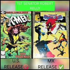 Rare HTF Uncanny X-men 135 MX 1st Dark Phoenix 1980 Hombre Araña 162 Variant B