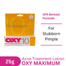OXY 10 Maximum for Stubborn Acne Pimple Medication and Treatment 25g