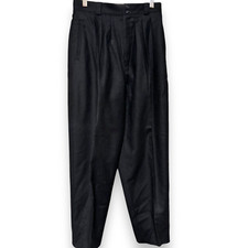 David N VTG 90s Y2K womens 100 wool 2 button pleated high rise dress pants sz 8