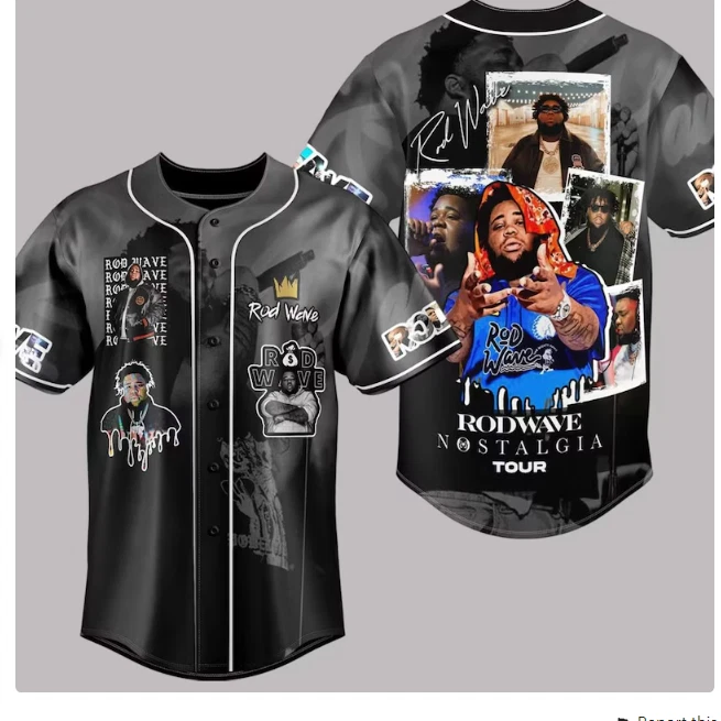 Rod Wave Baseball Jersey, Last Lap Tour Baseball Jersey -dad jersey gift