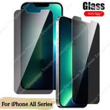 Privacy Screen Protector Tempered Glass Lot For iPhone 15 14 13 12 11 Pro XR 8 7