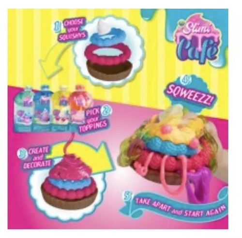 ORB Slimi Cafe Squishy Berry Tart Squeeze Soft’N Slo Bonus Topping Squishies - Picture 4 of 4