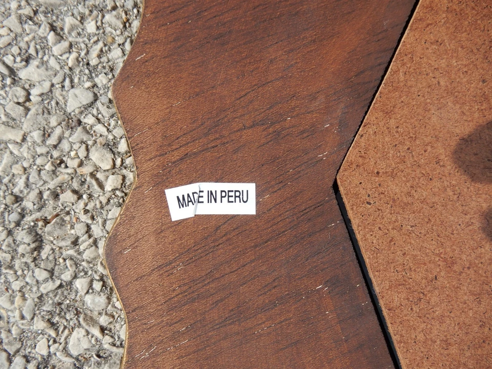 Espejo de Pared Octogonal Floral Reverso Vidrio Pintado Hecho en Perú 17" Foto 4 de 4